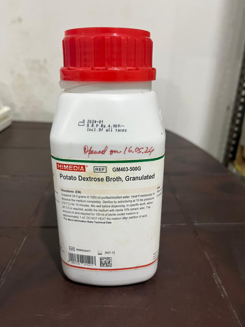 Potato Dextrose Broth Granulated