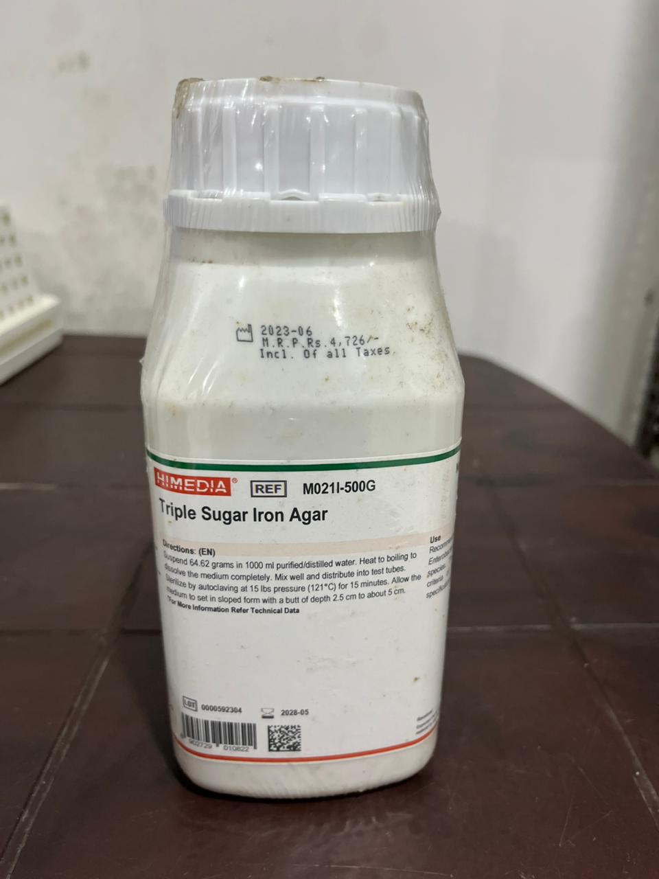 Triple Sugar Iron Agar
